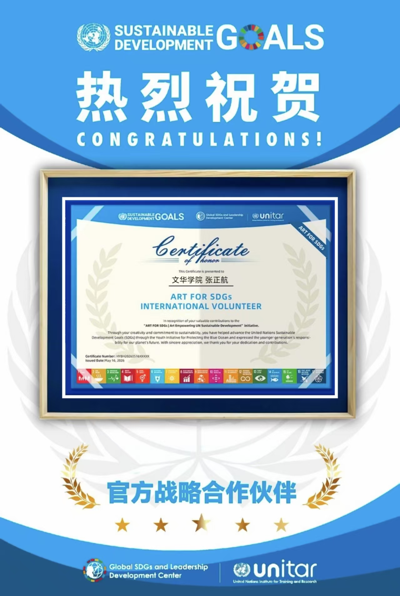 ART FOR SDGs 国际志愿者