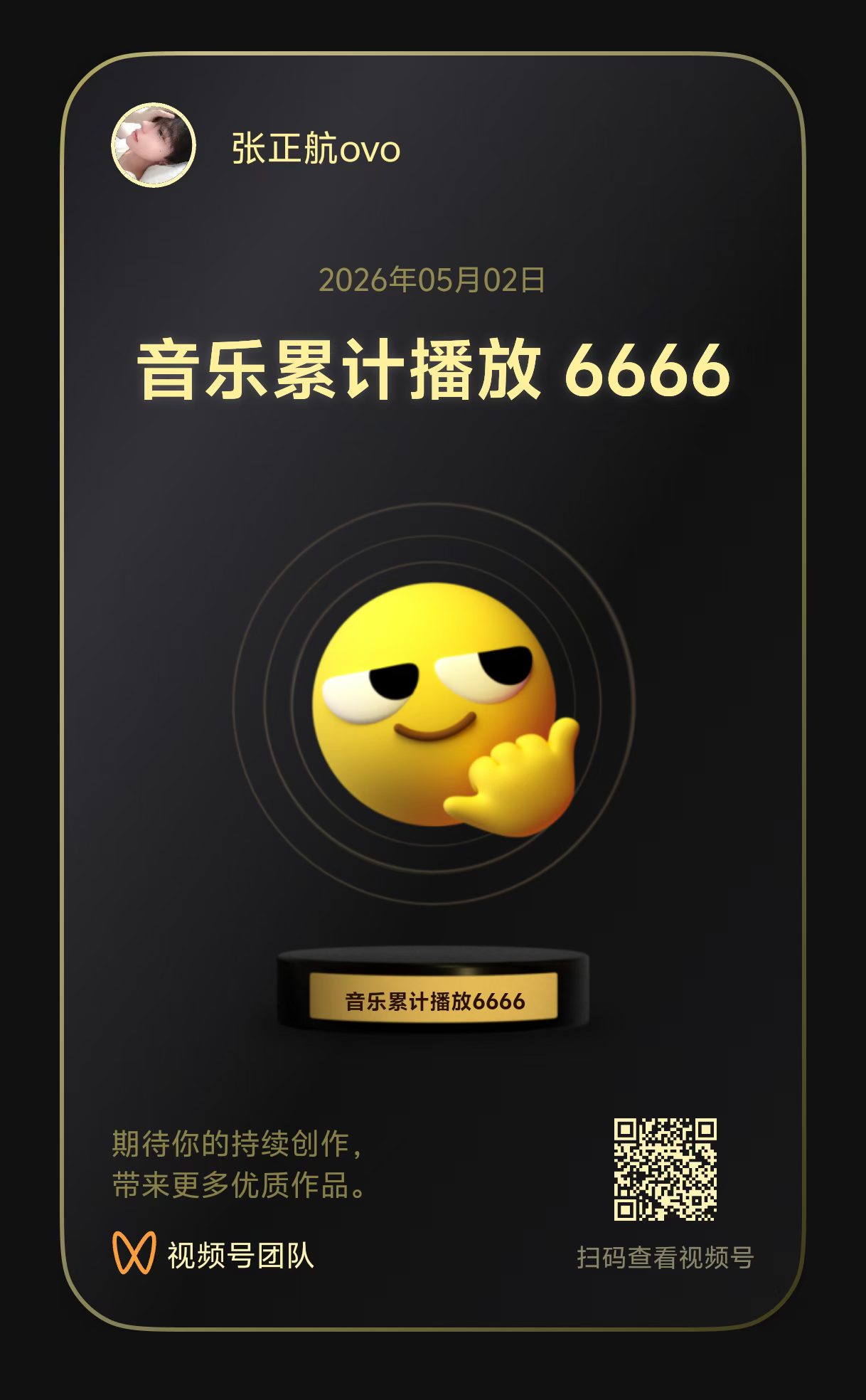 视频号单平台播放量